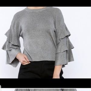 CQ BY CQ GRAY WOMEN'S TOP SWEATER SIZE L